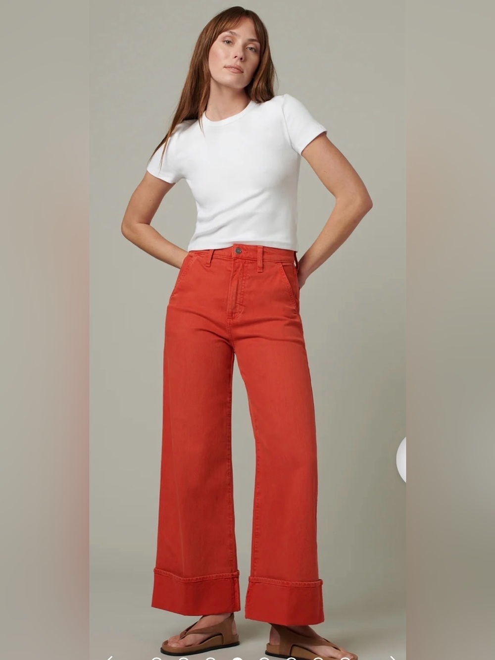 JOES TRIXIE HIGH RISE WIDE LEG CUFFED Trousers 27